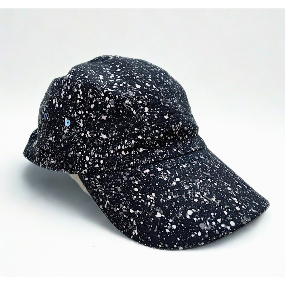 Lululemon Race To Place Run Hat 2.0 Black White Splatter EUC Adjustable - Picture 6 of 15